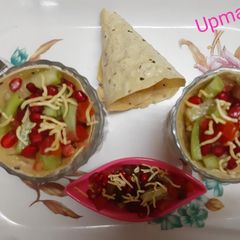 A picture of Appetizer Papad Cone Salad.