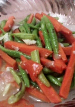 Foto resep Kacang panjang wortel sederhana