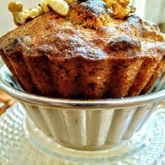 A picture of Banana walnut muffins.