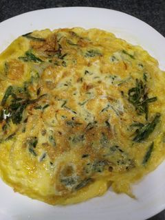 Una foto de Tortilla de espárragos silvestres