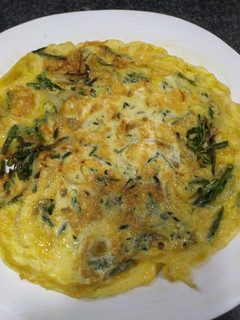 Una foto de Tortilla de espárragos silvestres