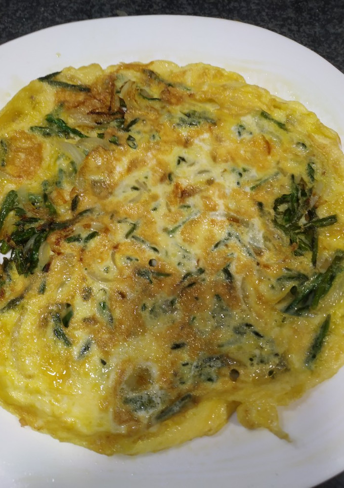 Una foto de Tortilla de espárragos silvestres