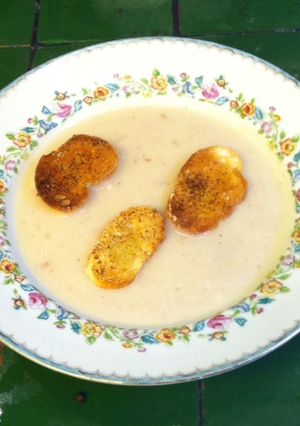 Una foto de Sopa de frijol lima