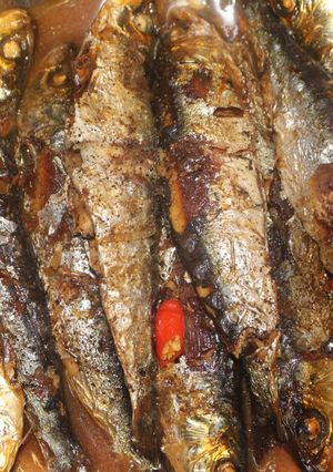 Hình của món Cá trích nướng kho.