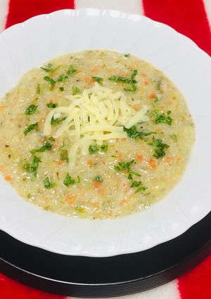 Una foto de Crema de vegetales con Avena!