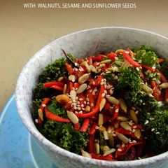 A picture of Crunchy Carrot beet kale salad.