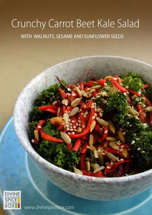 A picture of Crunchy Carrot beet kale salad.