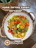 Ayam Goreng Kunyit Bersayur