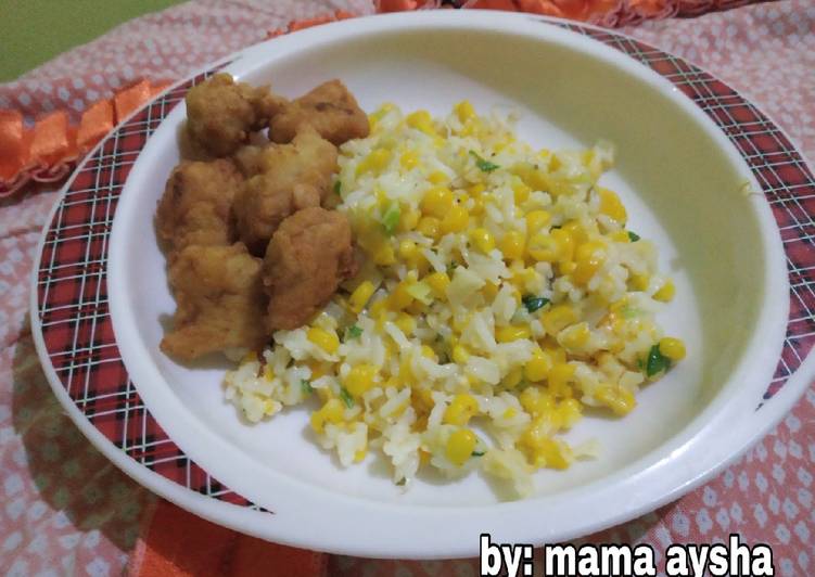 Easiest Way to Make Yummy Vegie risotto with chicken crispy
