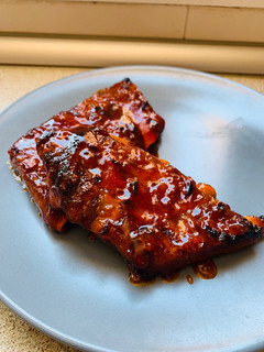 Una foto de Costilla con Ketchup