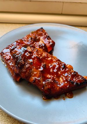 Una foto de Costilla con Ketchup