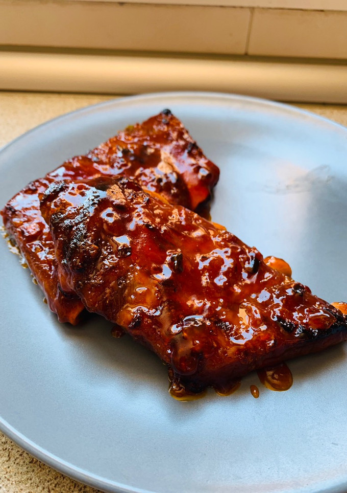 Una foto de Costilla con Ketchup