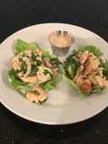 Shrimp and Cucumber Salad Lettece Wraps
