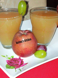 A picture of Grapes apple juice.