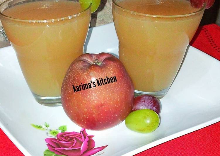 Steps to Prepare Super Quick Homemade Grapes apple juice