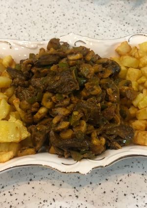 عکسی از دستور خوراک دل مرغ 🐓
