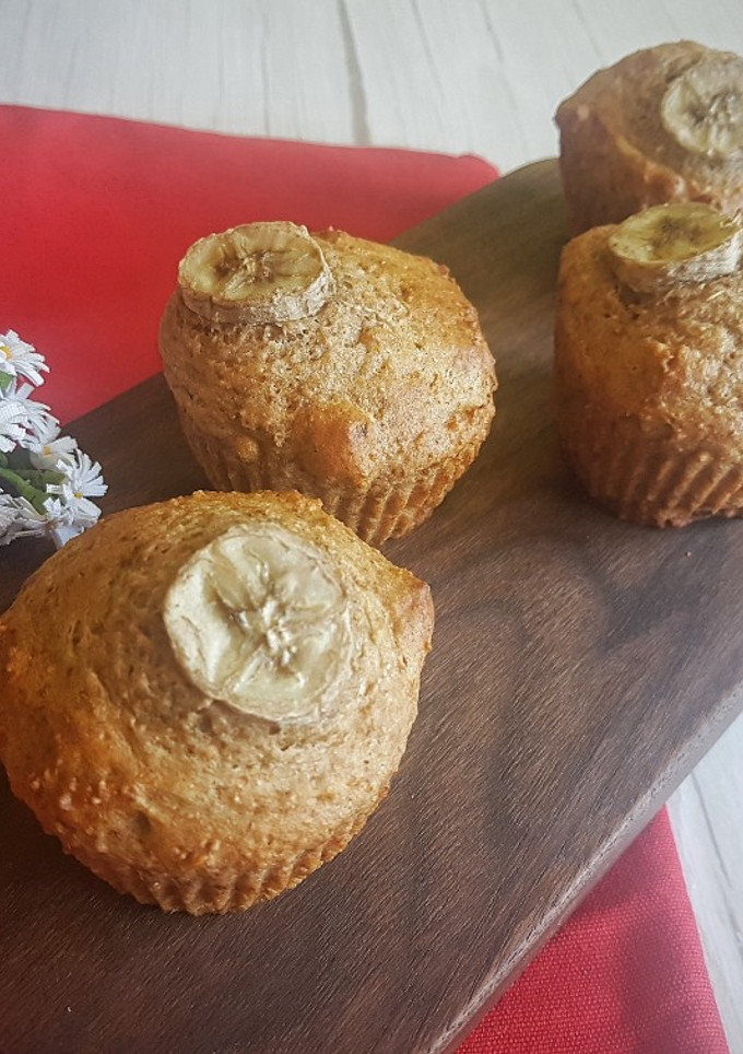 Una foto de Banana bread muffins