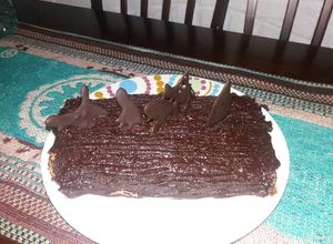 Una foto de Pionono a puro chocolate