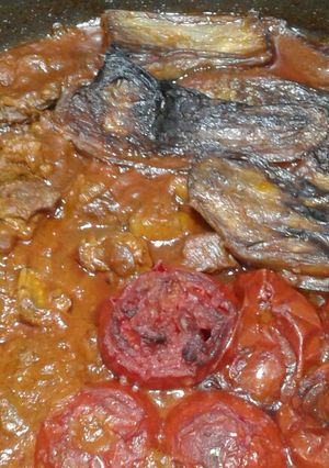 عکسی از دستور خورش بادمجان