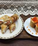 Млинці з рибою та ікрою