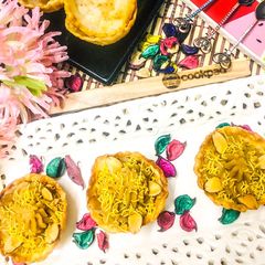 A picture of Wheat flour Halwa.