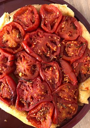 Une photo de Tarte tatin de tomates
