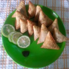 A picture of Minced meat Samosas# author Marathon contest #.