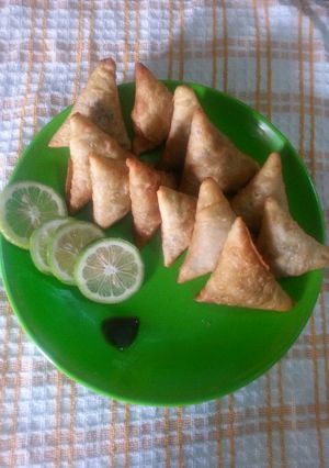 A picture of Minced meat Samosas# author Marathon contest #.