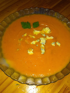 Una foto de Sopa crema de calabaza 🎃