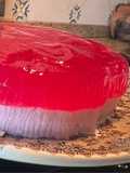 Gelatina de fresa y nata