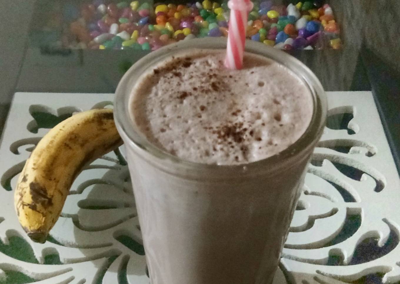 Chocolate banana smoothie