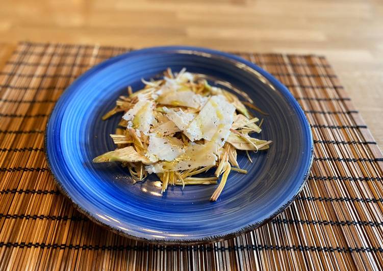 Insalata di carciofi (indicazione su come pulirli)