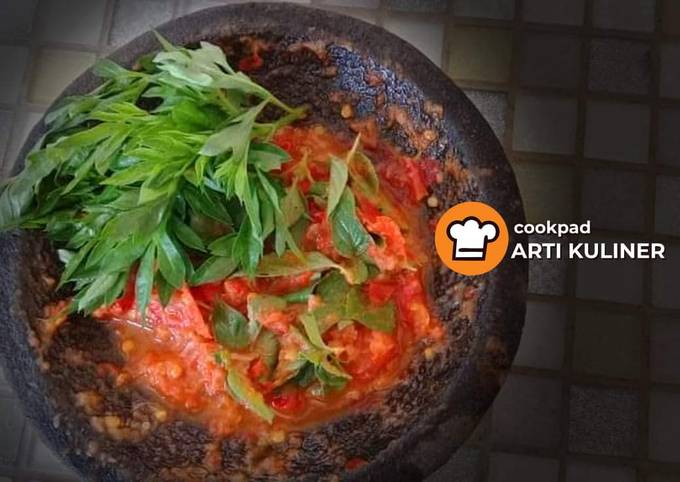 Sambal mentah kemangi