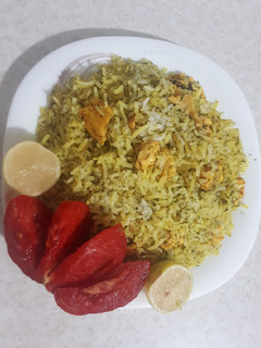 عکسی از دستور شوید پلو با مرغ💕