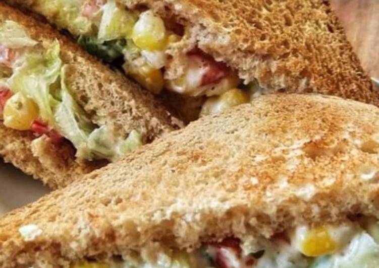 Recipe of Speedy Tawa Corn sandwich