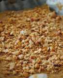 Tarta de queso al horno con cacahuete