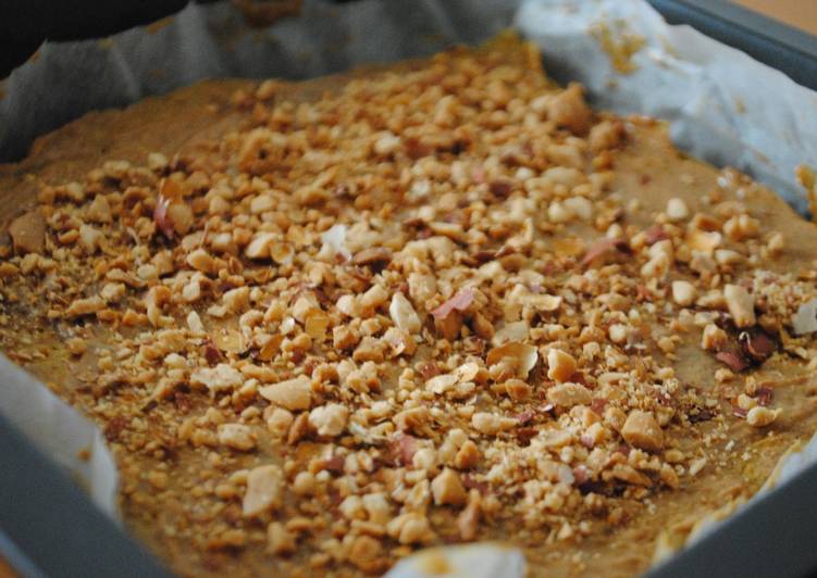 Tarta de queso al horno con cacahuete
