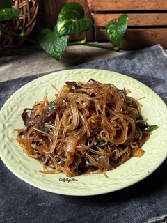 Foto resep Soun Goreng jamur kuping plus Cabe Ijo