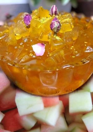 عکسی از دستور مربای پوست هندوانه😋