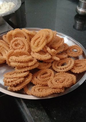 A picture of Rice atta chakri.