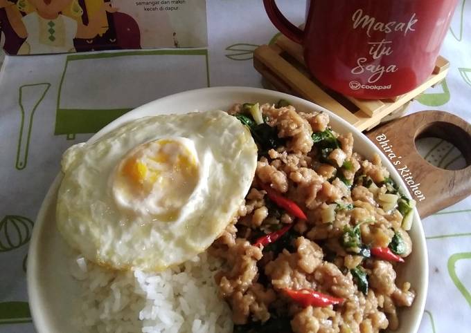 Pad Kra Pao/Thai Chicken Basil/Ayam Kemangi Ala Thailand