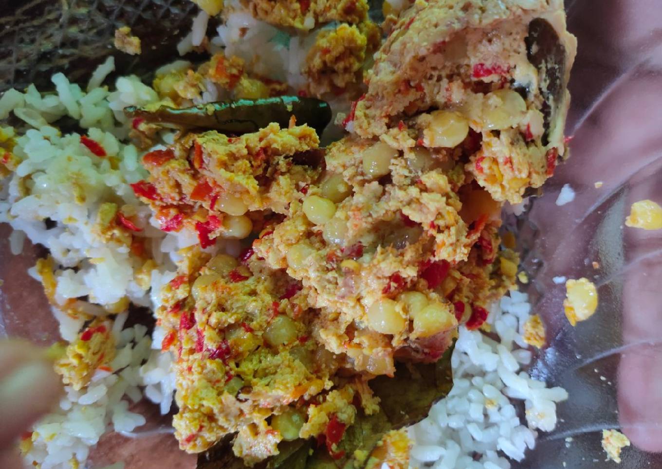 Botok tahu & telur ikan sembilang