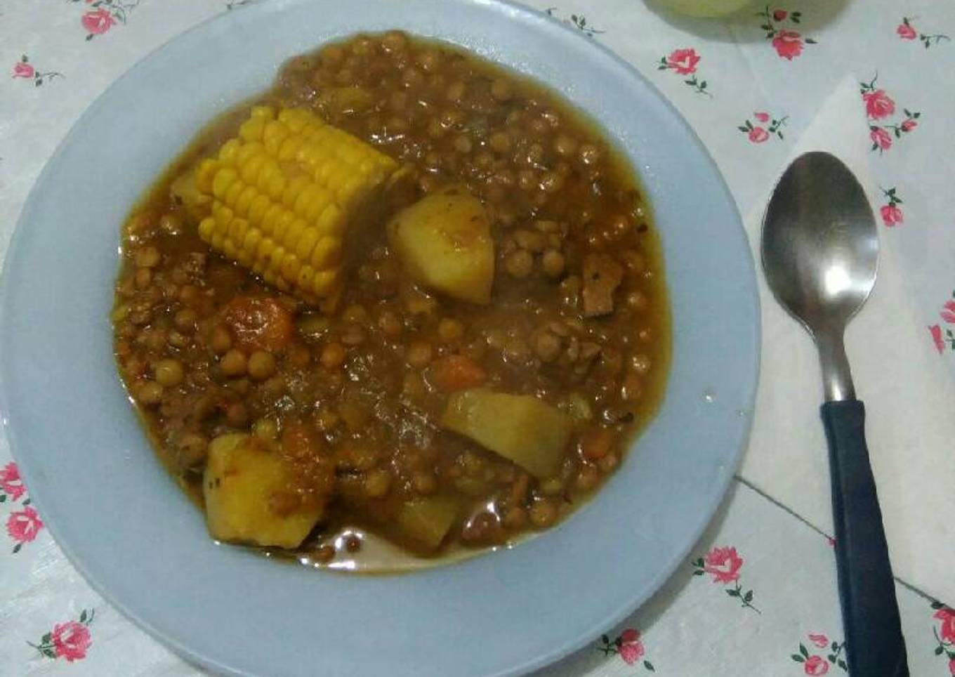 Estofado de lentejas a mi manera