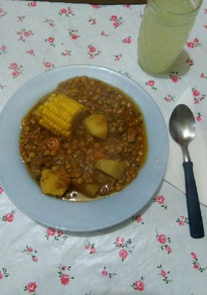 Una foto de Estofado de lentejas a mi manera