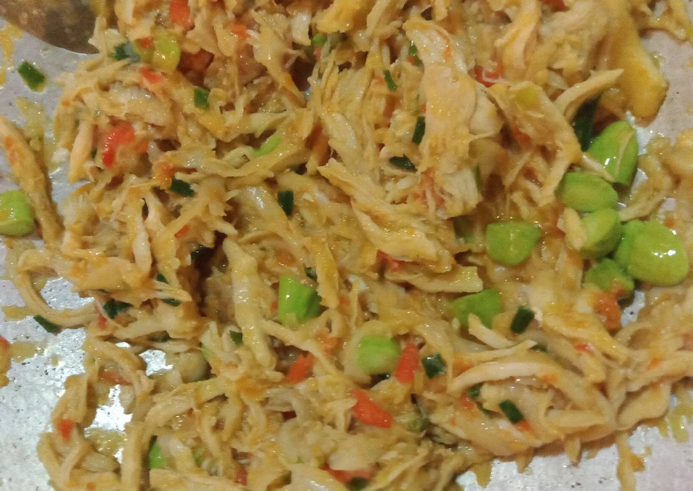 Ayam jamur suir petai rica-rica