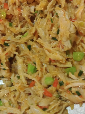 Resep Ayam jamur suir petai rica-rica Praktis