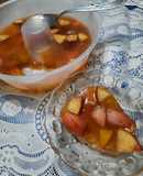 Gelatina con frutas de estación