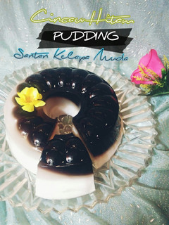 Foto resep 🍮🍰Pudding cincau hitam santan kelapa muda🍈🍈