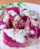 🌱 Bánh Chuối Hấp Khoai Lang Tím (Vegan)