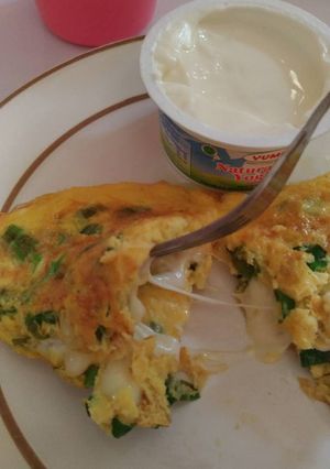 Foto resep Mozarella Omelette keto dadar simple